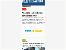 Tablet Screenshot of diario-elmensajero.com.ar